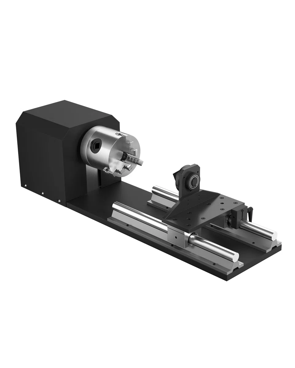 OMTech Laser Rotary Axis KP58 3-Backenfutter 2-Phasen-Schrittmotor für CO2-Lasergraviermaschine 50W-130W