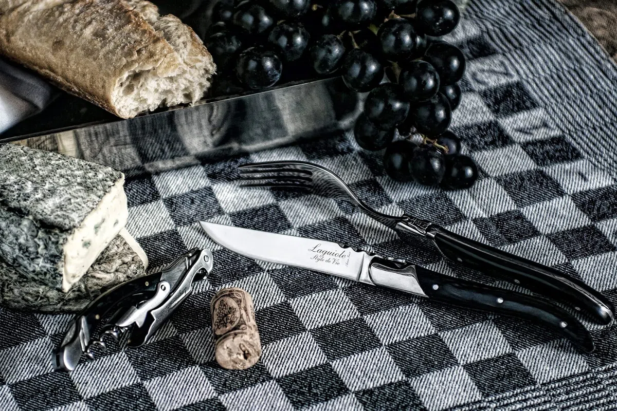 Laguiole Style de Vie Steakmesser Luxury Line, 6-teilig, Pakkaholz