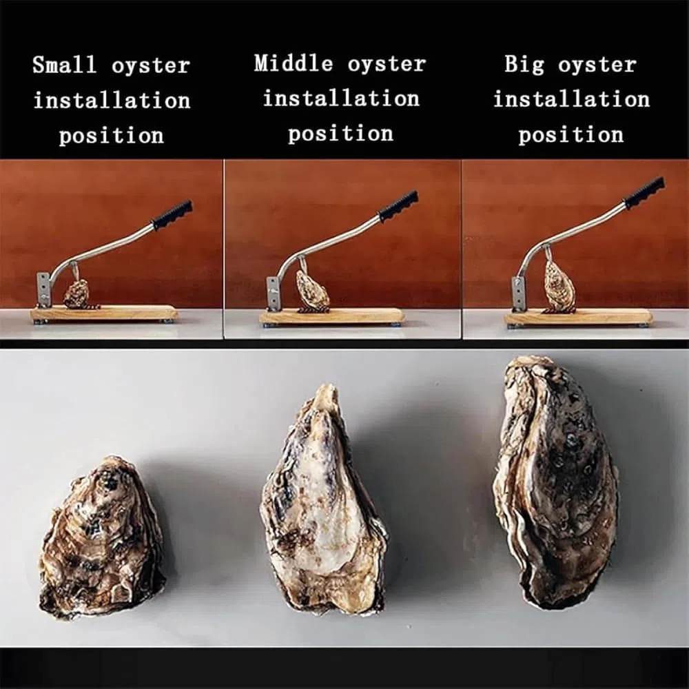 Professioneller Austernöffner – Tragbarer abnehmbarer Dosenöffner aus Edelstahl, ideal für Fischmarkt/Restaurant – Austern-Shucker + Bonus-Funktionen