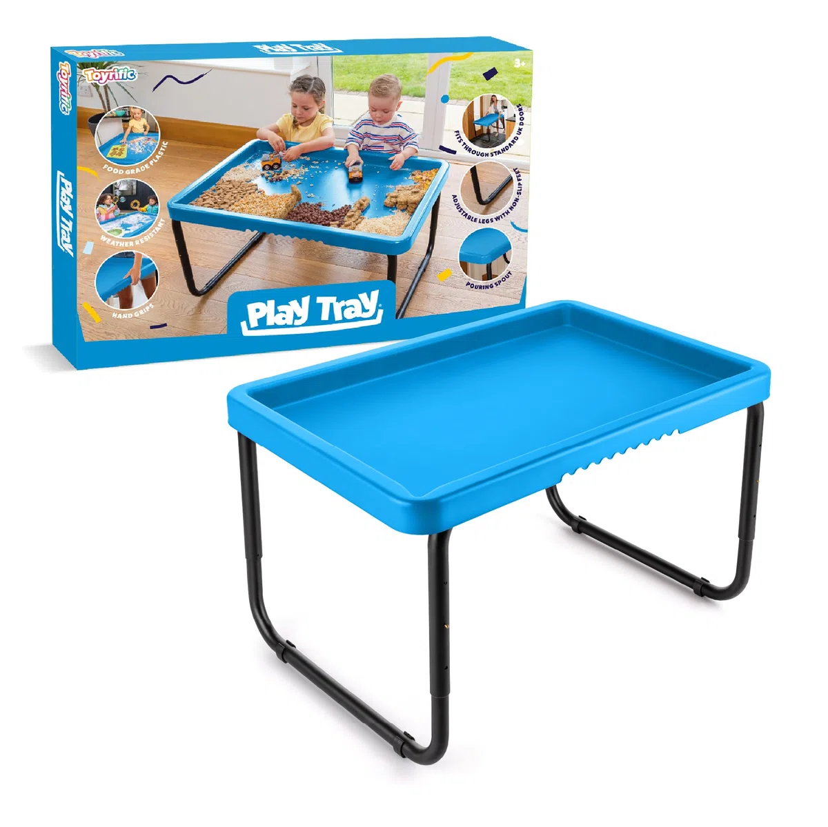 Play Tray Aktivitätstisch für Kinder, sensorischer Kinderspieltisch, Wasser- und Sand-Spieltisch, für den Innen- und Außenbereich