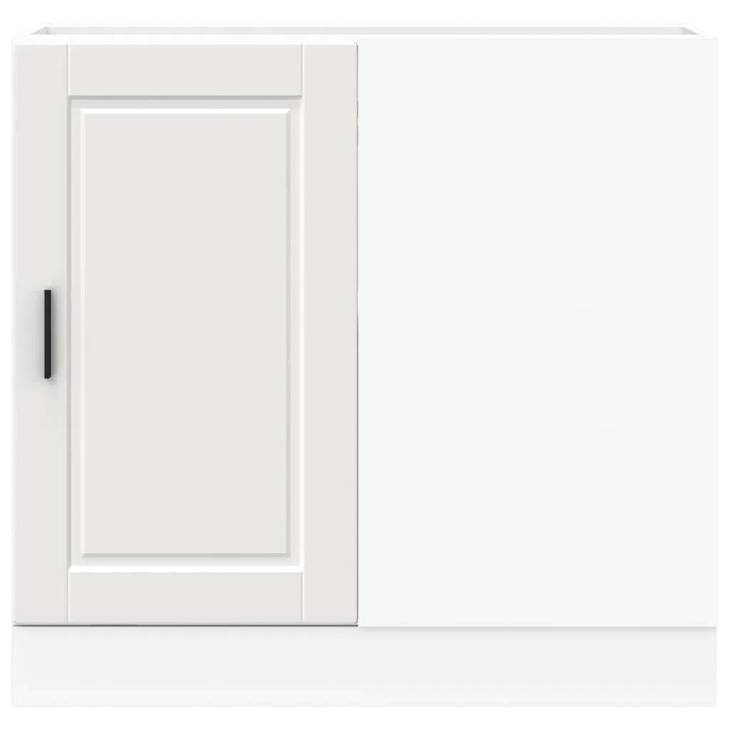 Myheimly Küchenschrank Holzwerkstoff,hoher Küchenschrank, Schrank,Küchenzeile,Schrank Küche,Einbauküche Küchenunterschrank Porto Weiß Holzwerkstoff