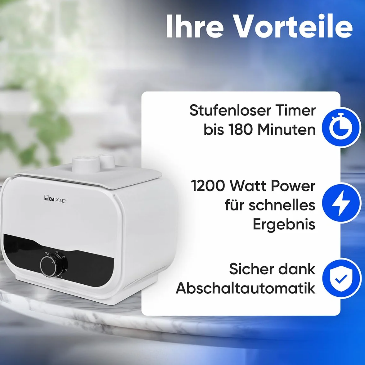 Clatronic automatischer Hemdenbügler | Bügelpuppe mit leistungsstarken 1200W | Bügelmaschine mit One Size-Ballonkörper | Schnell, effizient, einfach | Bügelautomat | HBB 3734