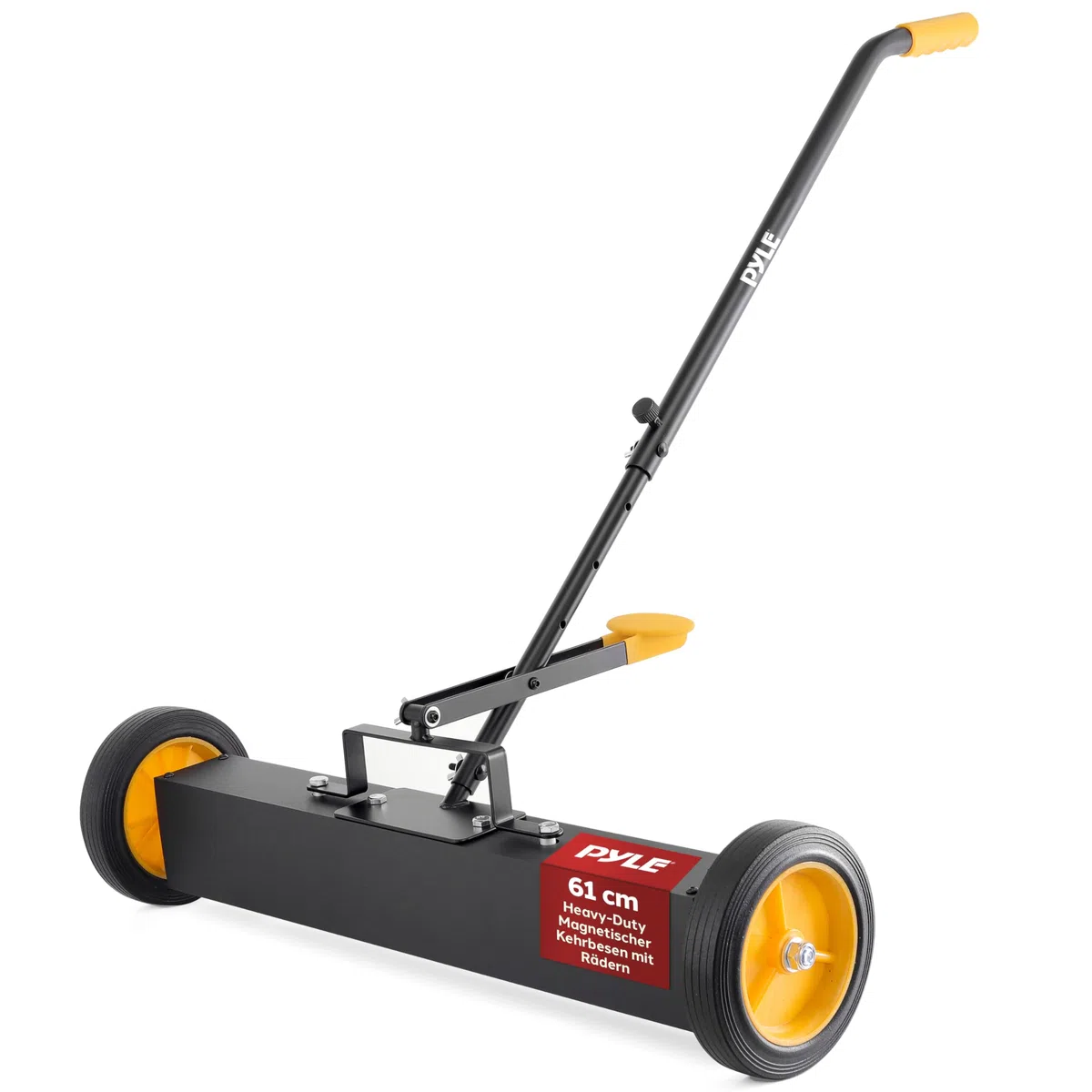 Pyle Magnetbesen, Spänesammler 61cm, Magnetic Sweeper, Magnetische Kehrmaschine mit starke & Langlebige Metallkontsruktion, Robuste Reinigung, für Industrielle & Gewerbliche Nutzung