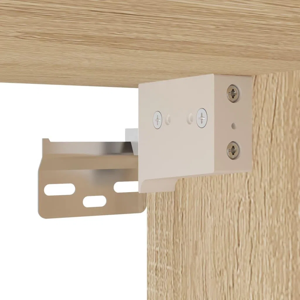 vidaXL Wandschrank TV Schrank Hängeschrank Fernsehschrank Lowboard Fernsehtisch HiFi TV Möbel Wohnzimmer Sonoma-Eiche 102x30x20cm Holzwerkstoff