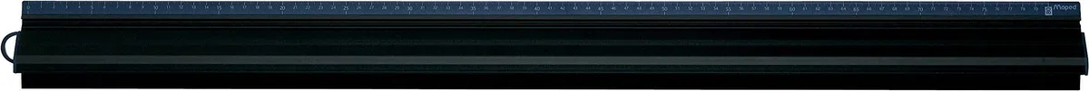 Maped M178080 - Schneidlineal Quadra, 80 cm aus Aluminium, schwarz