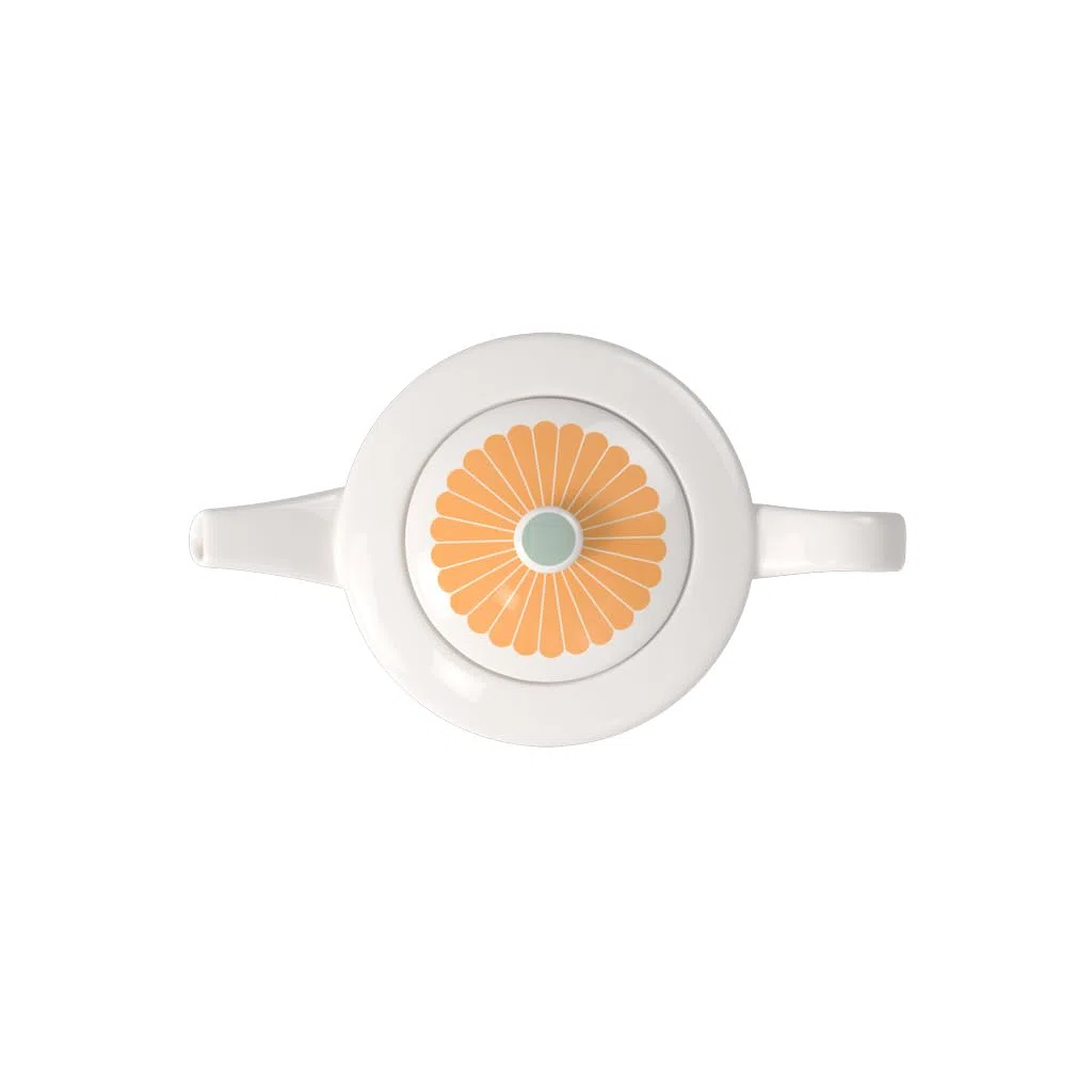 Villeroy & Boch – Fleur Teekanne, Maße: ca. 27,5 × 15,5 × 14 cm, Multicolour, spülmaschinenfest & mikrowellensicher, florales Dekor, Kanne für Tee aus Premium Porzellan