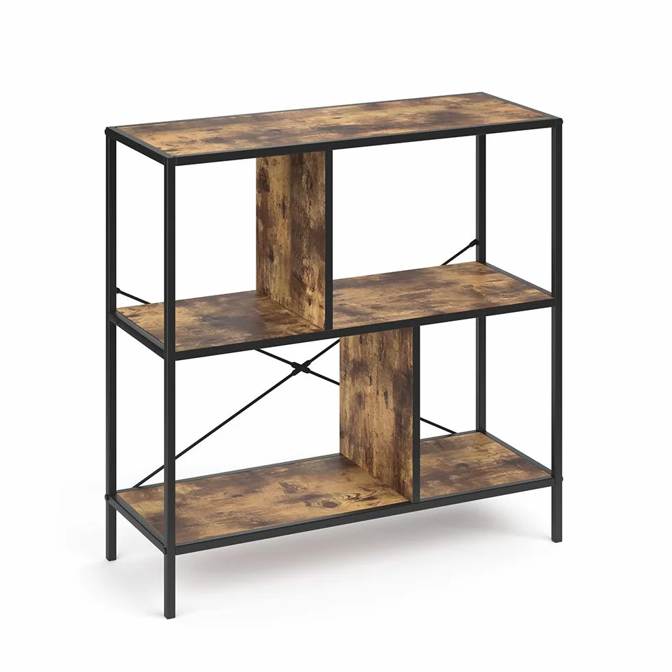 Vicco Loft Bücherregal Fyrk Wandregal Standregal Holz Regal Natur Aufbewahrung 79x80x30 Vintage