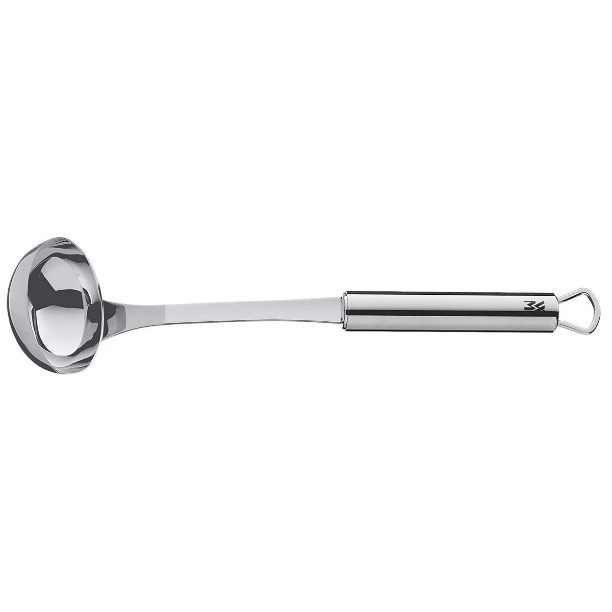 WMF Profi Plus Küchenhelfer Set 6-teilig, Hängeleiste mit 5 Helfer, Schöpflöffel, Schaumlöffel, Saucenlöffel, Wender, Fleischgabel, Kelle, Cromargan Edelstahl teilmattiert, spülmaschinengeeignet