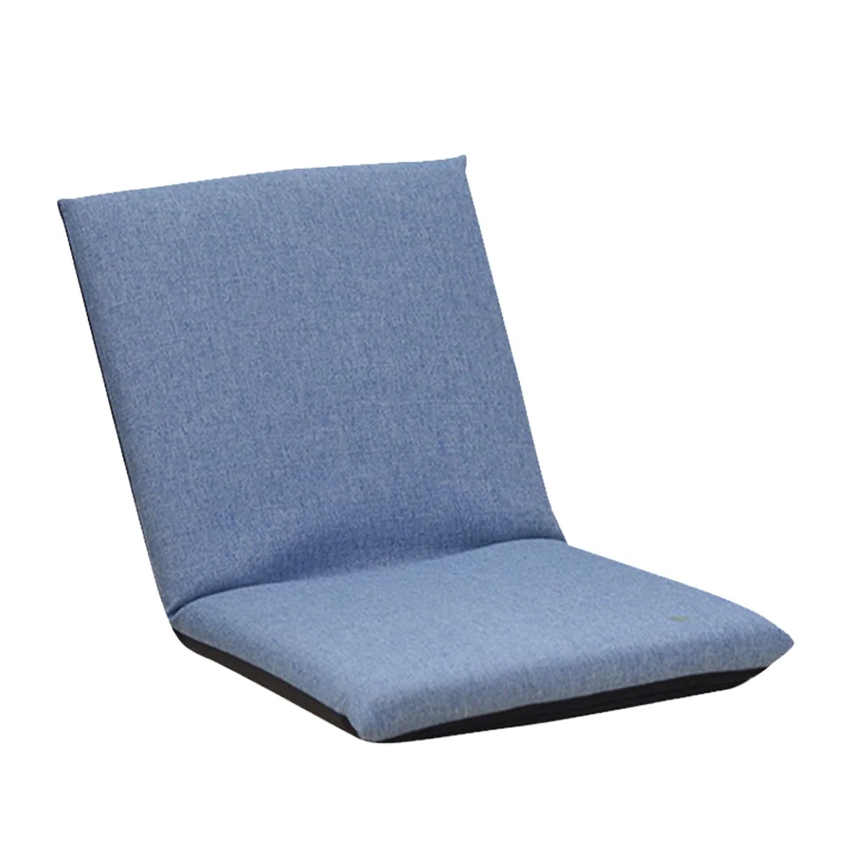 Bodenstuhl mit Rückenlehne, bequemer Klappstuhl, Rückenlehne mit 6 verstellbaren Positionen, faul gepolstertes Bodensofa, Liege zum Lesen, Spielen, Meditieren, Blau