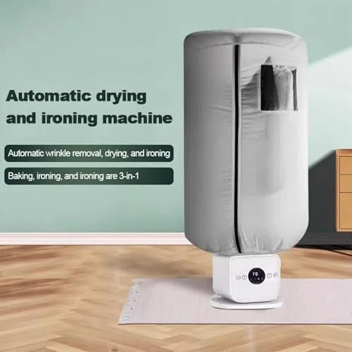 Automatischer Heißlufttrockner, 1000 W aufblasbare Bügelmaschine für schnelle Faltenentfernung, Dampfgarer für Hemden, Hosen und Schuhe, perfekt für Zuhause und Büro