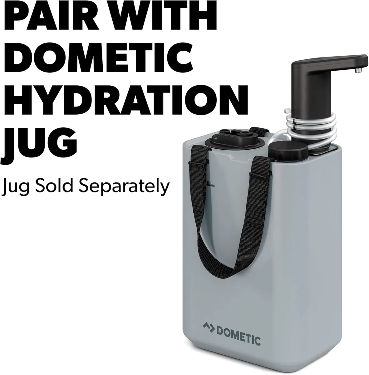 Dometic Recon 360 - Tragbarer Wasserhahn - 360° Drehbarer Wasserhahn für Recon-Kühlboxen - Mit Pumpe & Batterie - Fließendes Wasser für Camping, Boot