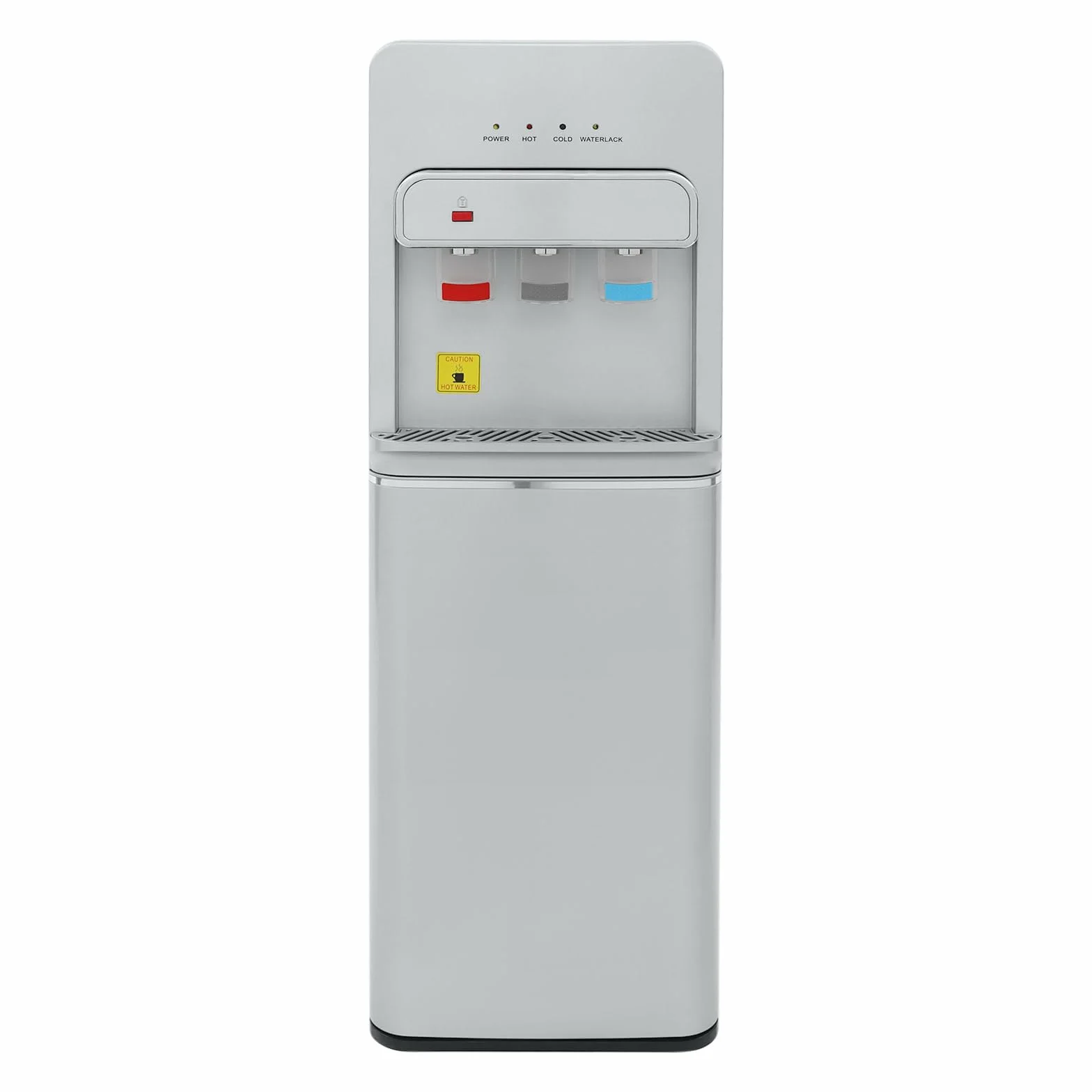 5-Gallonen Elektrisch Wasserspender, Heißes und Kaltes Trinkwasser Boden Stehend, Bodenbefüllung Wasserspender, Kalt Heiß Trinkmaschine, Heißwasserspender, für Zuhause und Büro (Silber)