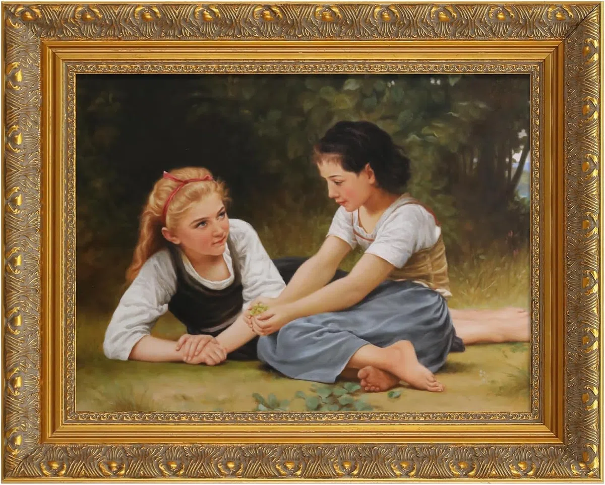Holz-Leinwandrahmen für 30,5 x 40,6 cm, goldfarbener kunstvoller Rahmen für personalisierte Kunstdrucke, Kunstdrucke, Galerie, Wanddekoration (kein Glas und Rückwand)