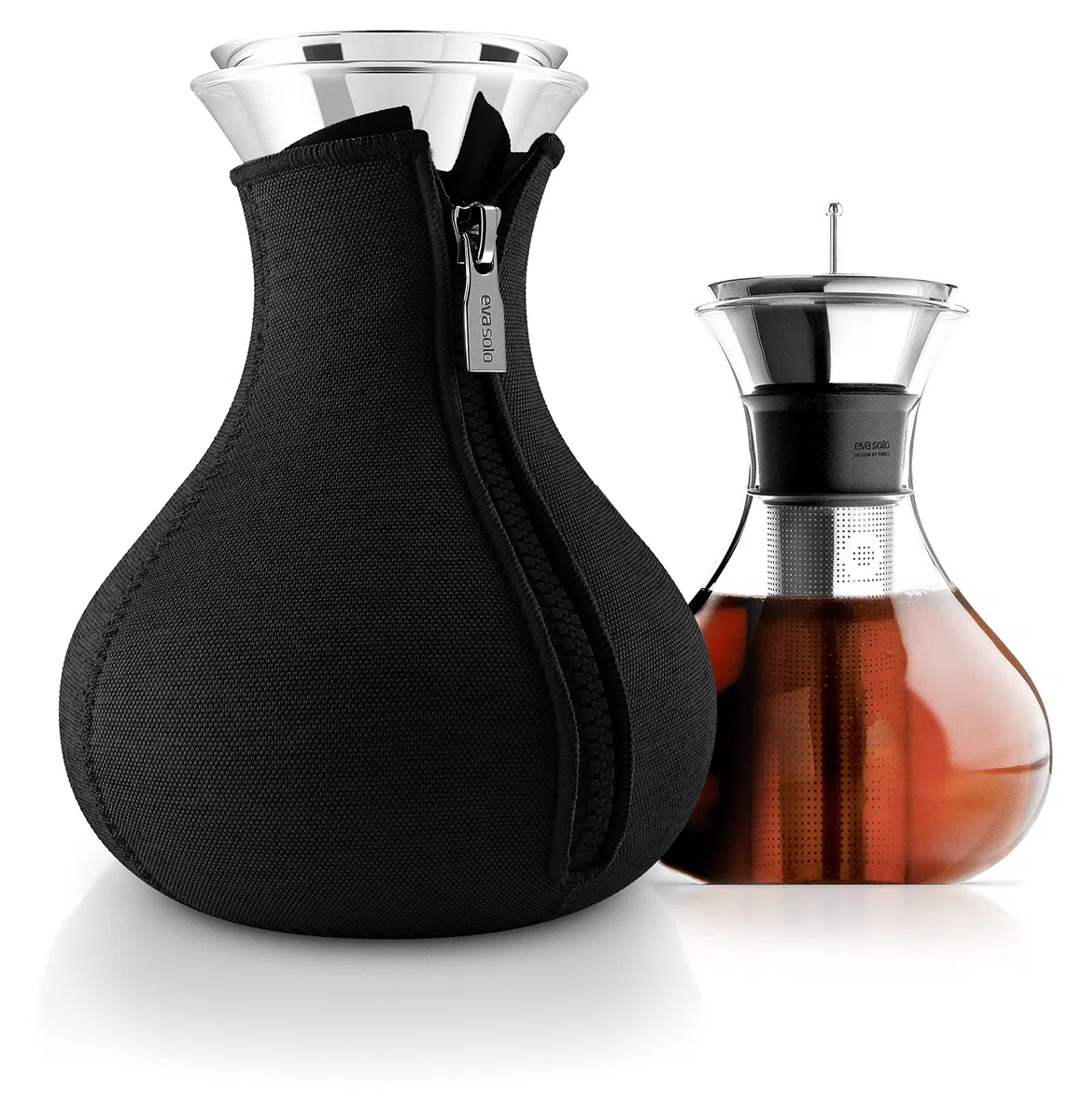 EVA SOLO | Teezubereiter 1,0l Black Woven | 100% tropffrei | Schwarz