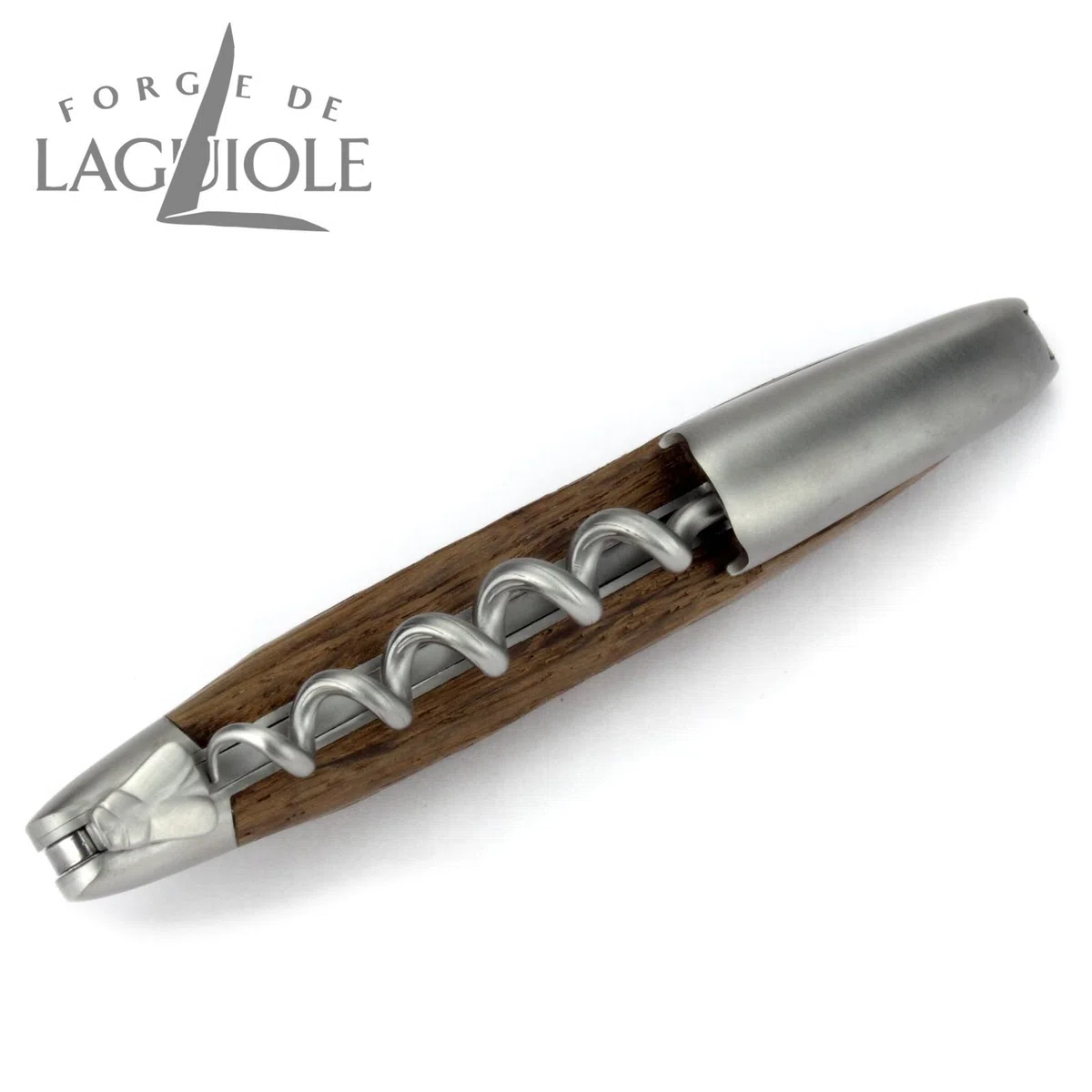 Forge de Laguiole Kellnermesser Sommelierbesteck - Griff fossile Mooreiche Morta - Edelstahl matt