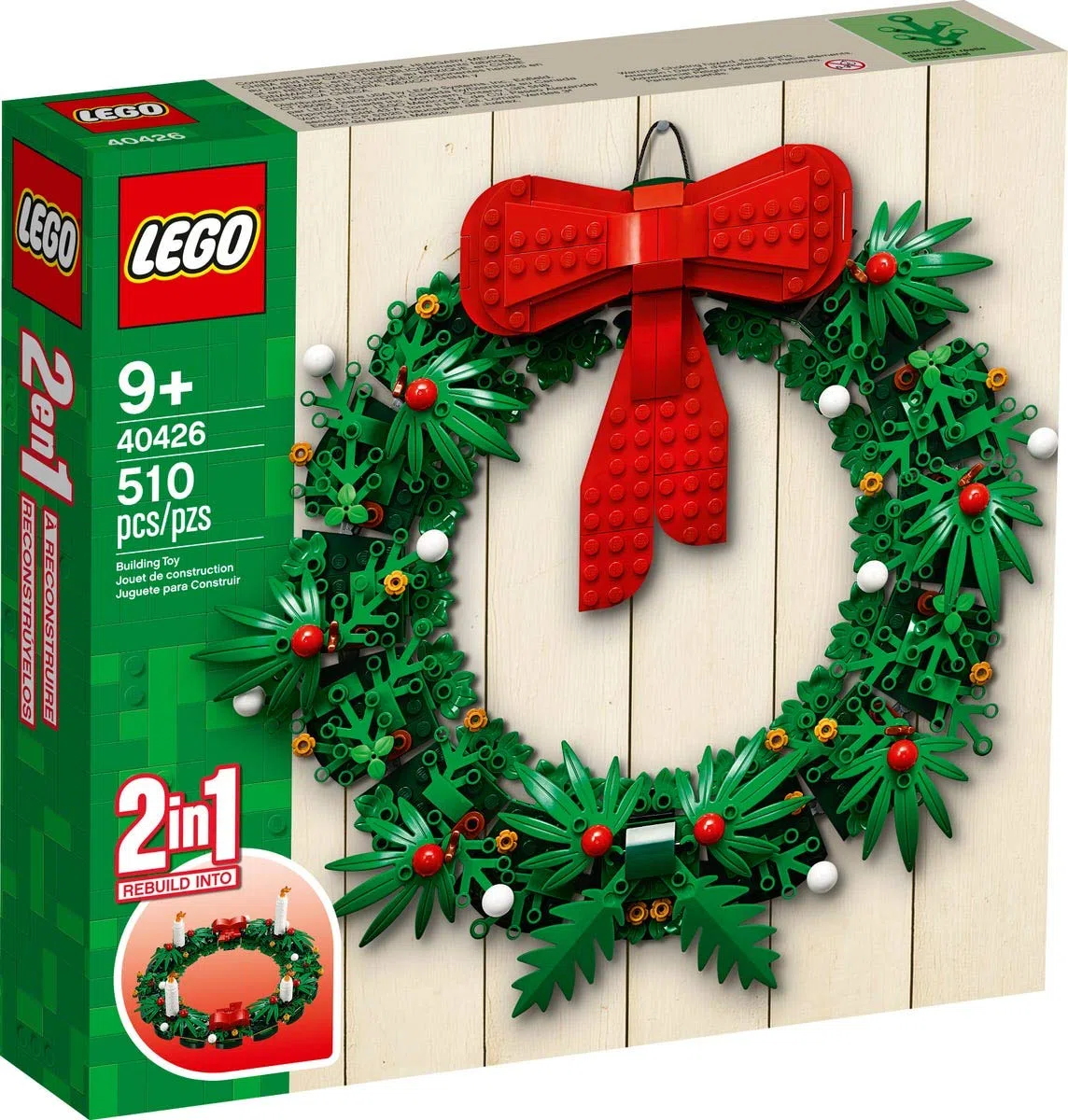 Lego Kultiger Weihnachtskranz 2-in-1 40426 Advent
