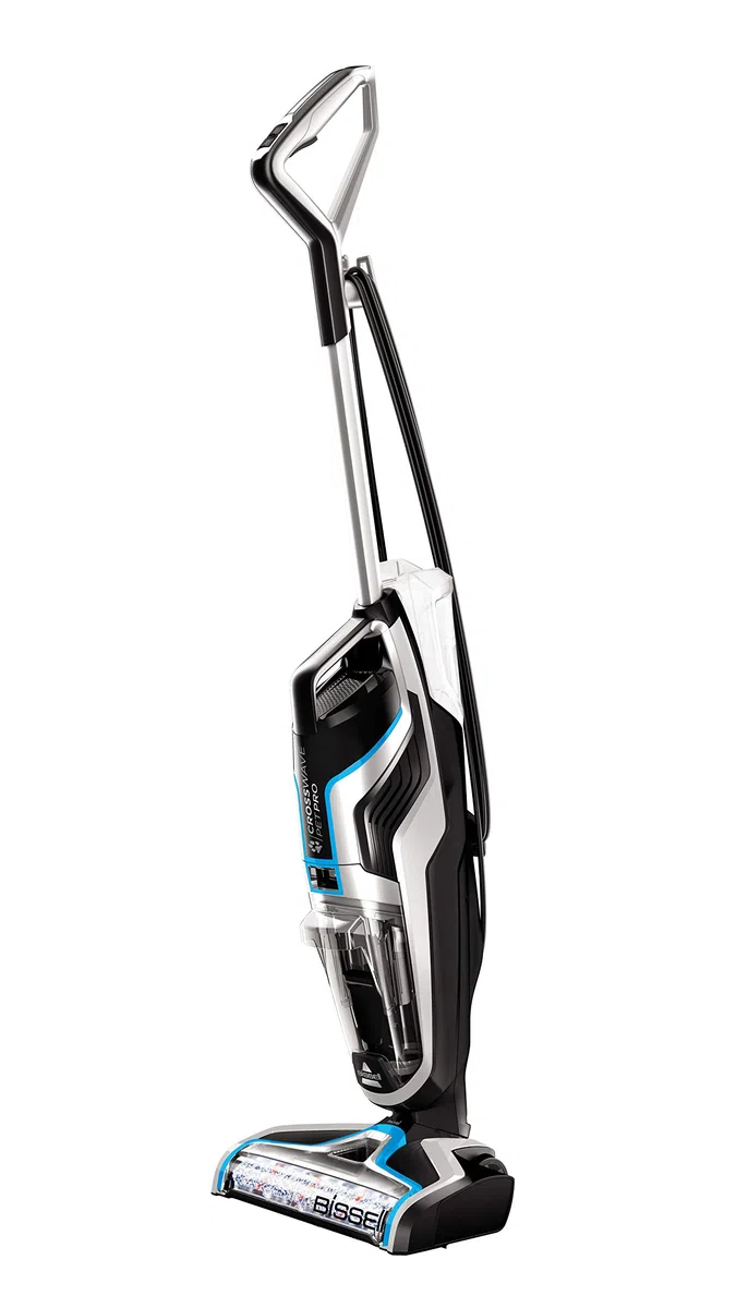 BISSELL CrossWave Pet Pro | Staubsauger/Reiniger/Trockner | 3-in-1 für Haustiere | Multi-Flächenreiniger für Teppiche, Fliesen und Holzböden | Inklusive Formel | 74dB | Schwarz/Titan/Blau | 2225N