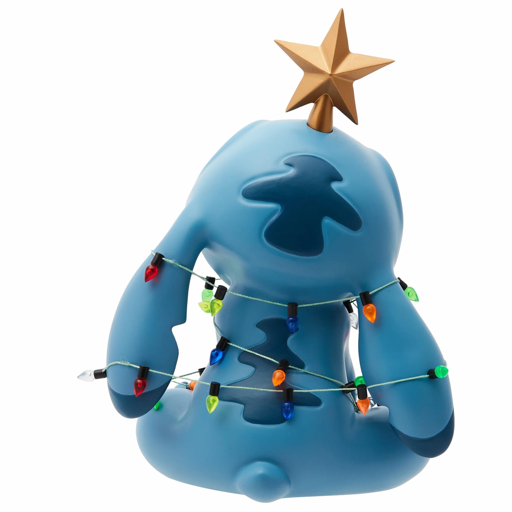 Enesco Disney Showcase Stitch Wrapped in Christmas Lights Figur, 19,1 cm, Mehrfarbig