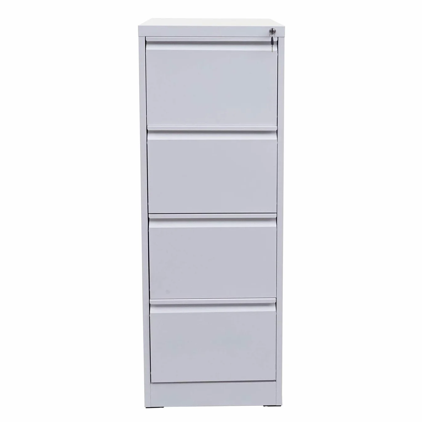 Mendler Hängeregisterschrank HWC-H16AM Aktenschrank Stahlschrank Legal A4 abschließbar 134x46x62cm weiß
