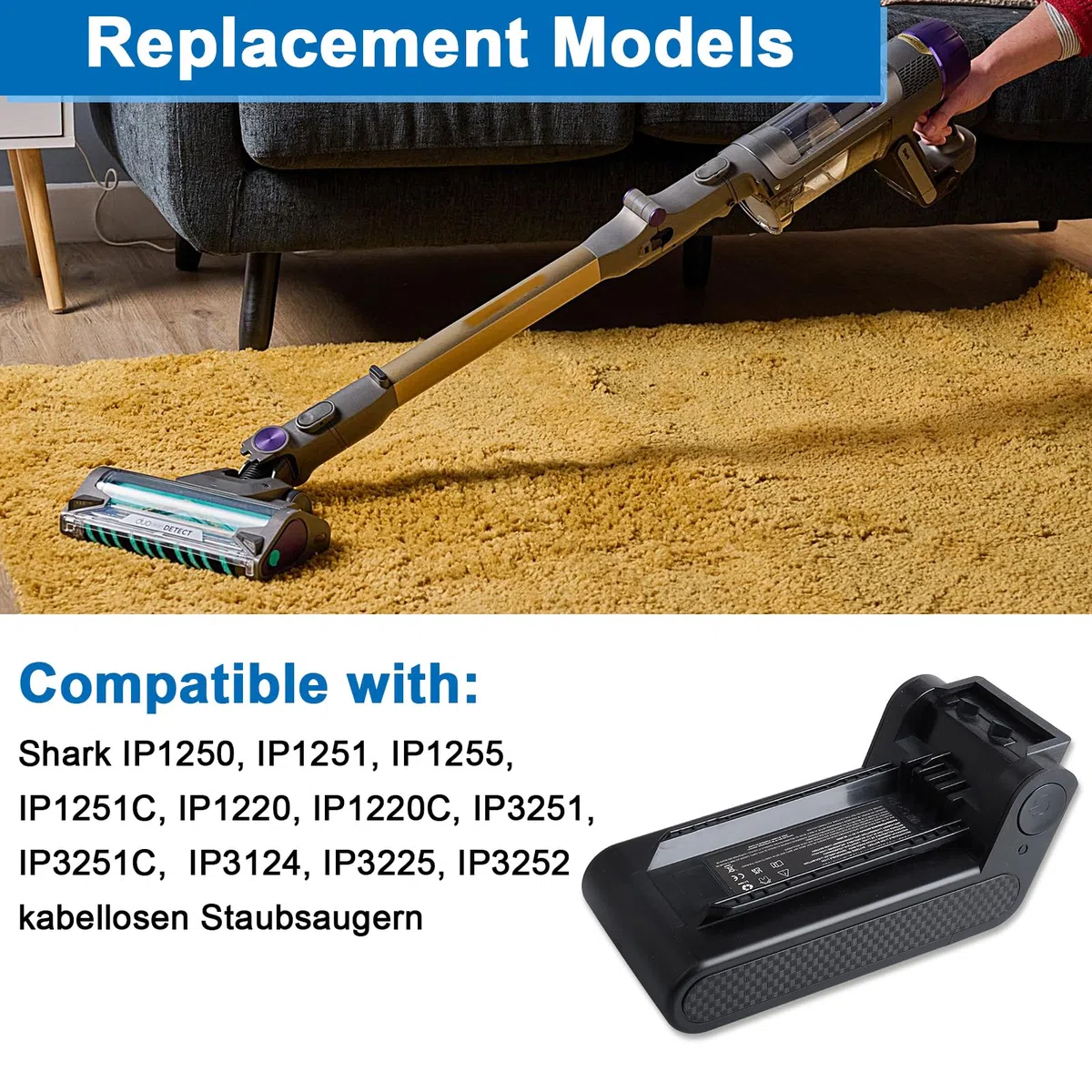 21.6V 4600mAh XBATR640EU Ersatzakku Kompatibel Mit Shark IP1251 IP1250 IP1255 IP1251C IP1220 IP1220C IP3251 IP3251C IP3225 IP3124 IP3252 Staubsauger, Ersatzakku-Zubehör for Staubsauger