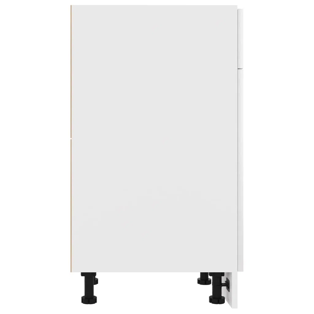 vidaXL Schubunterschrank Weiß 50x46x81,5 cm Spanplatte