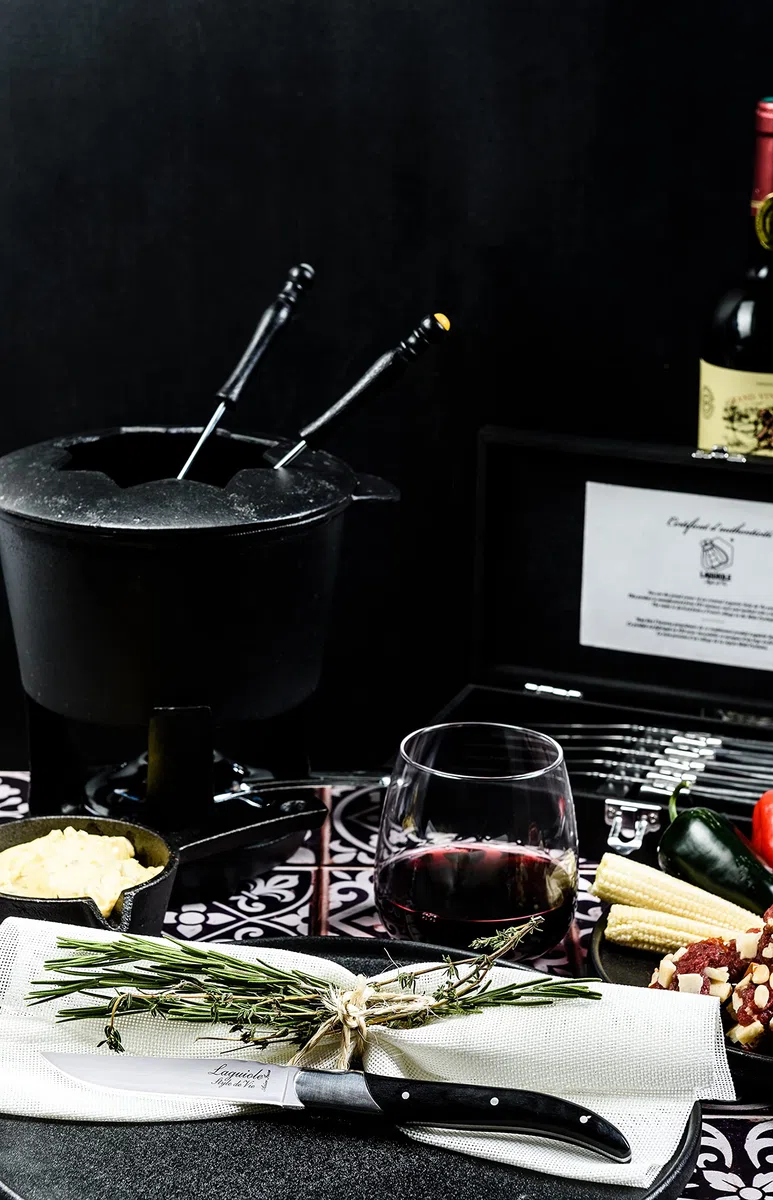 Laguiole Style de Vie Steakmesser Luxury Line, 6-teilig, Pakkaholz
