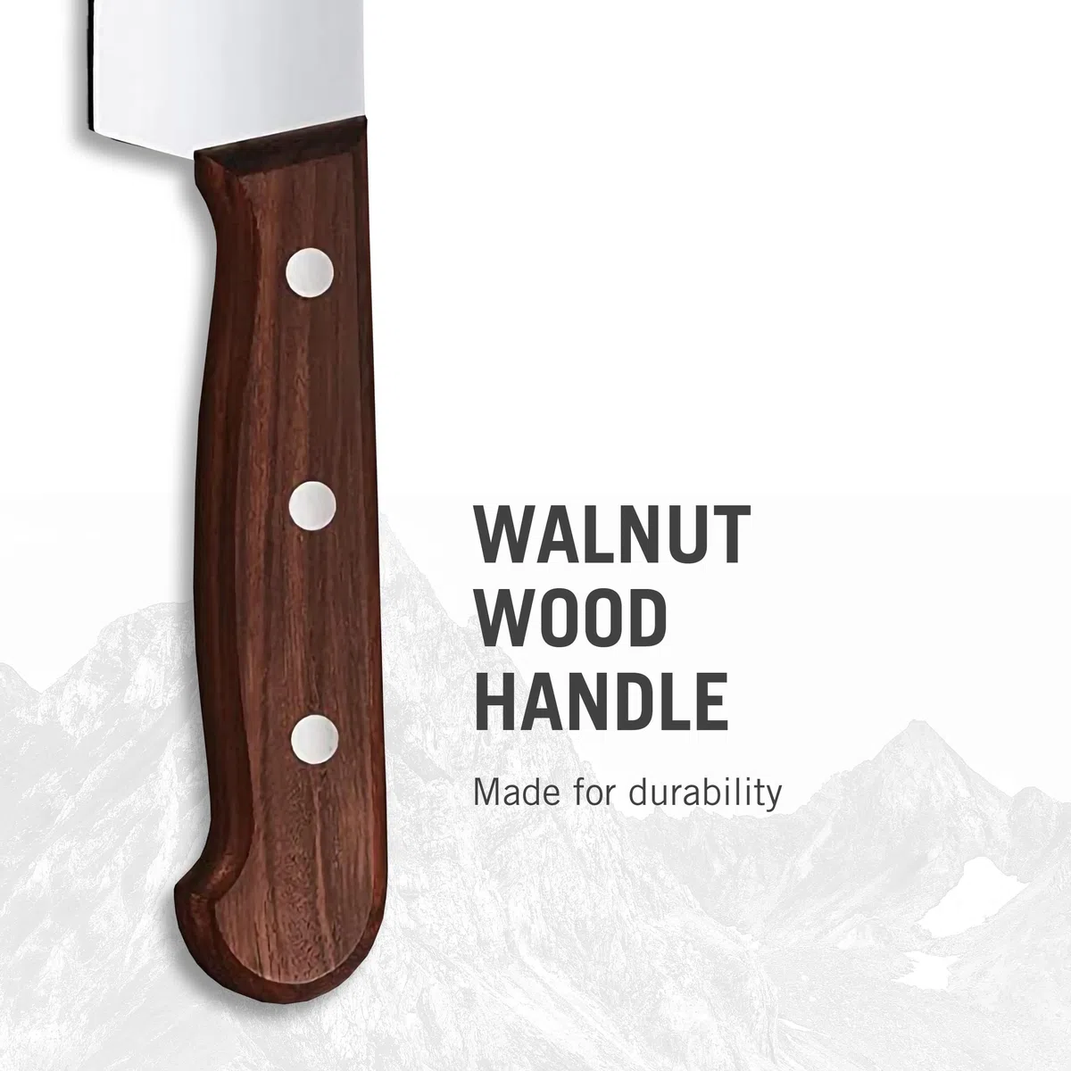 Victorinox Wood, Profi Tranchiermesser, Extra Scharfe Klinge, gerader Schliff, 22 cm, Edler Holzgriff, Rostfreier Stahl, braun