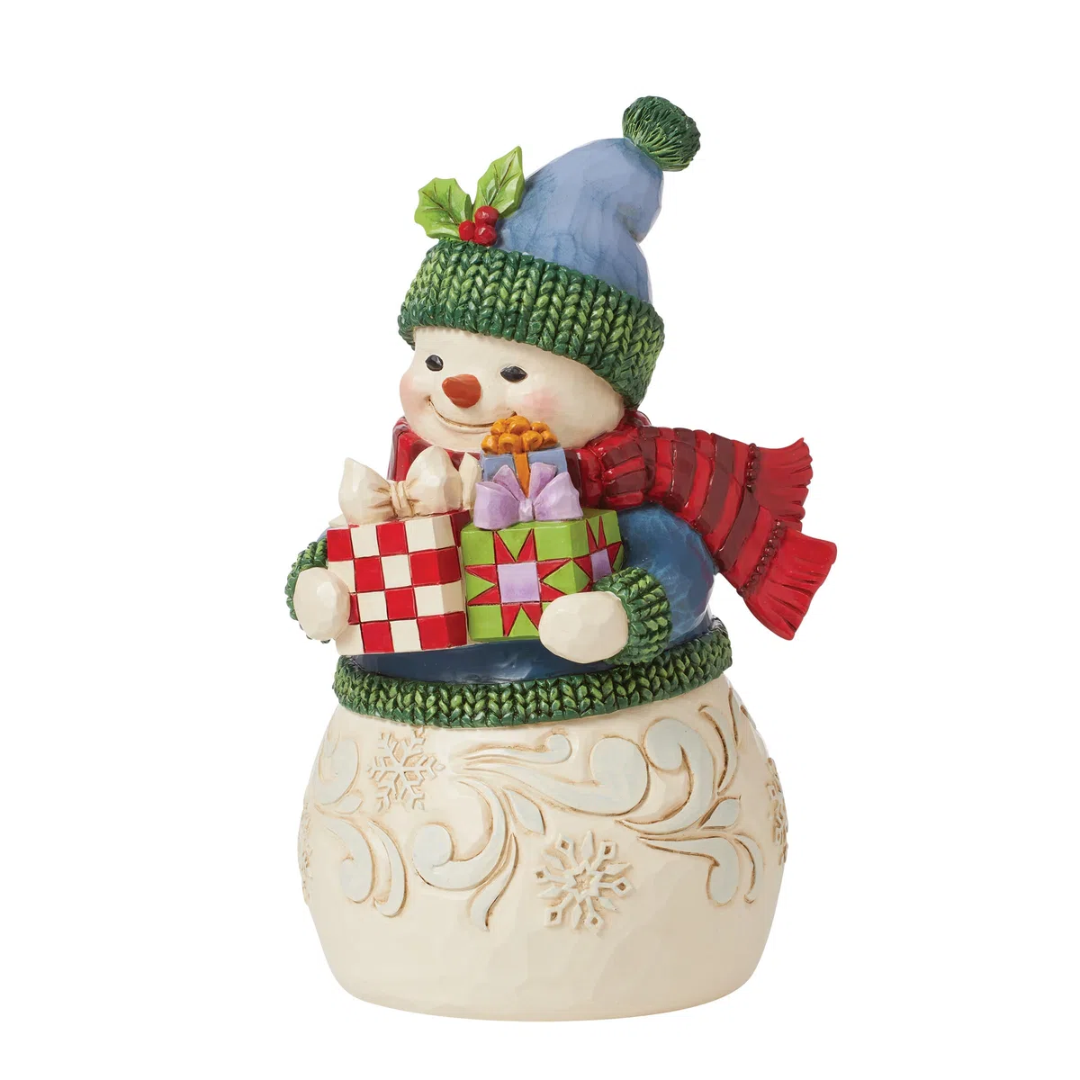 Heartwood Creek by Jim Shore Schneemann mit Geschenken Figur