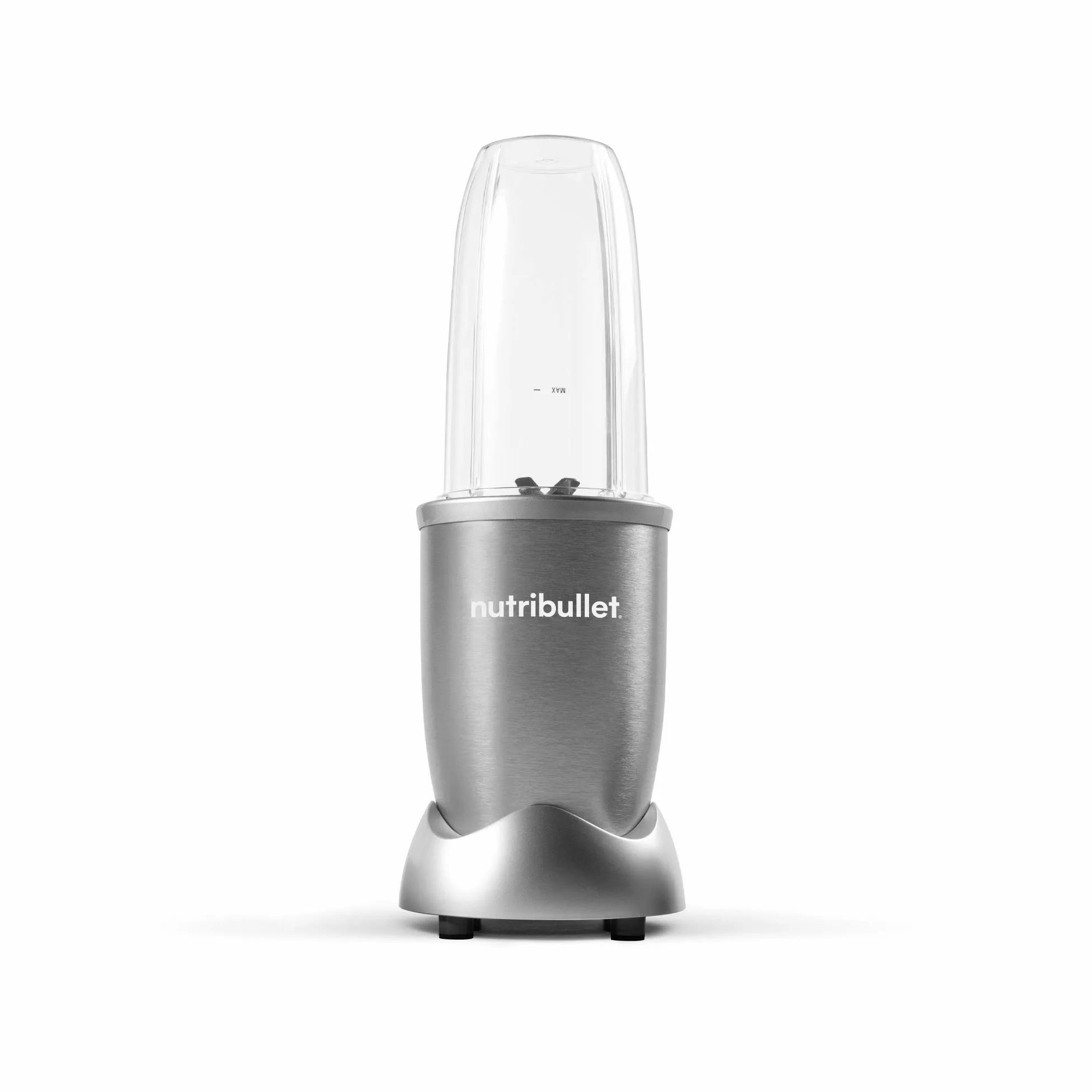 nutribullet Pro, 900 Watt Leistung, Einfach und schnell in der Anwendung, Kompakt, Leicht zu reinigen, Mit 700 ml Becher, Smoothiemixer, Smoothie Maker, Elektrischer Mixer, Silber, NB904S
